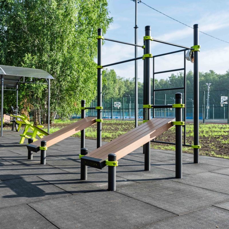 Плитка резиновая (черный Грунт) 1000x1000x30 мм PROFI-FIT