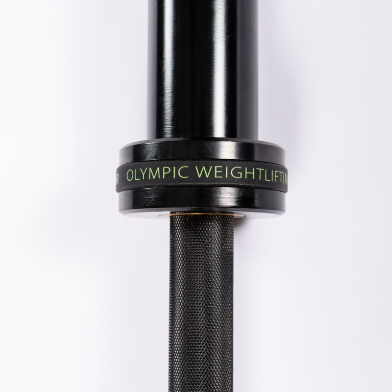 Гриф для штанги олимпийский женский 2010 мм (черный, до 480 кг, замки-пружины) D50 мм PROFI-FIT