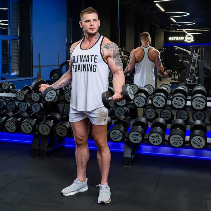 Гантельный ряд полиуретановый LEVEL (шаг 2,5 кг, 5 пар) PROFI-FIT 27,5-37,5 кг