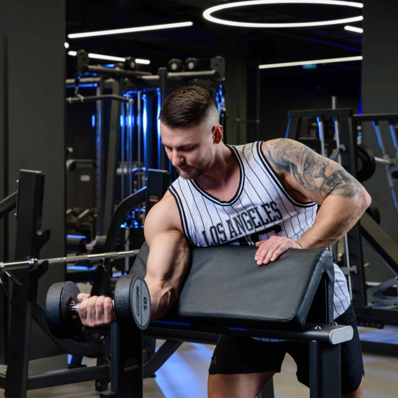 Гантельный ряд полиуретановый LEVEL (шаг 2,5 кг, 5 пар) PROFI-FIT 27,5-37,5 кг