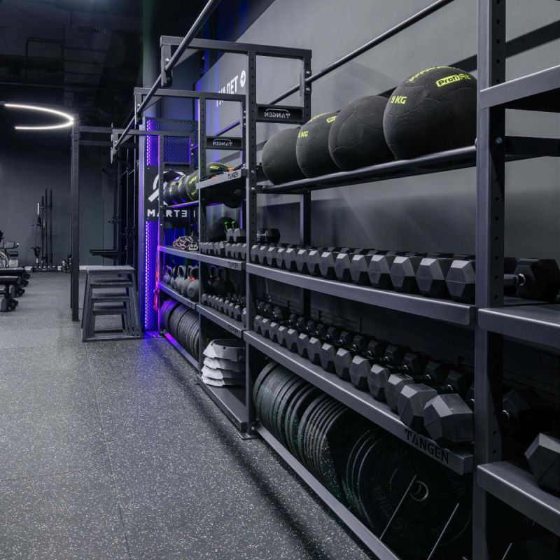 Гантель гексагональная обрезиненная PROFI-FIT  4 кг