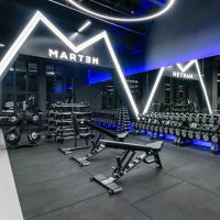 Набор прямых полиуретановых штанг LEVEL (шаг 5 кг, 5 шт) PROFI-FIT 35-55 кг