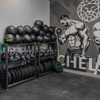 Гиря обрезиненная с хромированной ручкой PROFI-FIT 22 кг