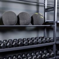 Гантель гексагональная обрезиненная PROFI-FIT  4 кг