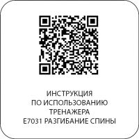 E7031 Разгибание спины. Стек 110 кг