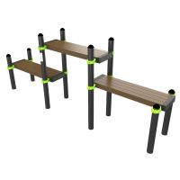 W325 Воркаут Скамейка трехуровневая ZAVODSPORTA