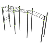 W358 GTO Рукоход с изменением высоты с подвижными кольцами (разноуровневый) ZAVODSPORTA