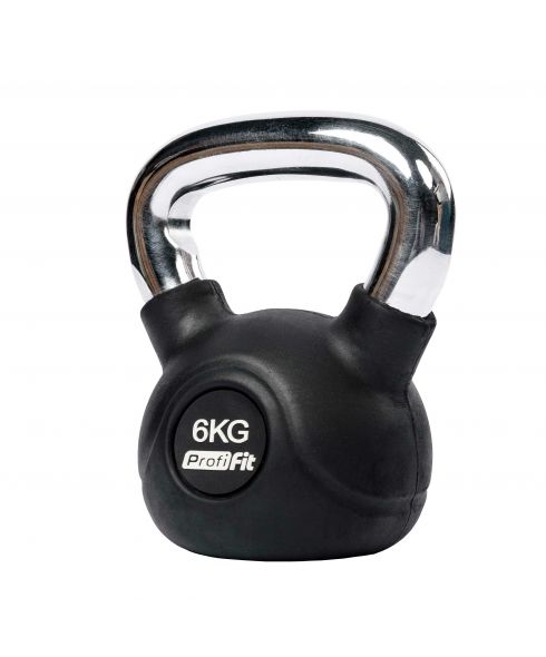 Гиря обрезиненная с хромированной ручкой PROFI-FIT 6 кг