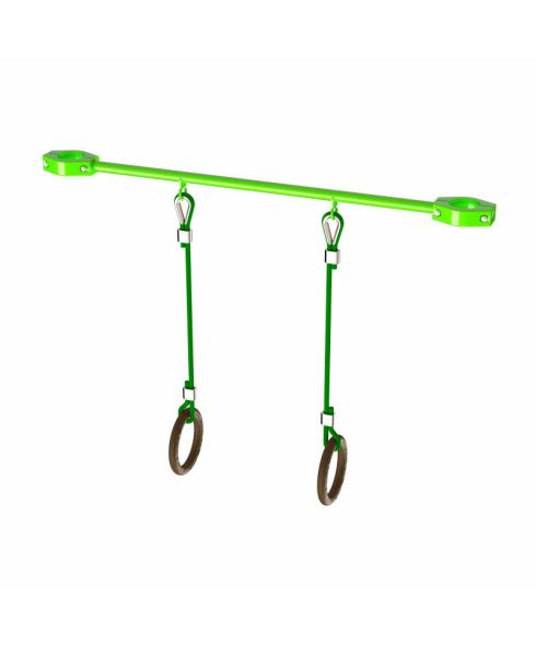 W108 Перекладина 1310 мм с гимнастическими  кольцами ZAVODSPORTA