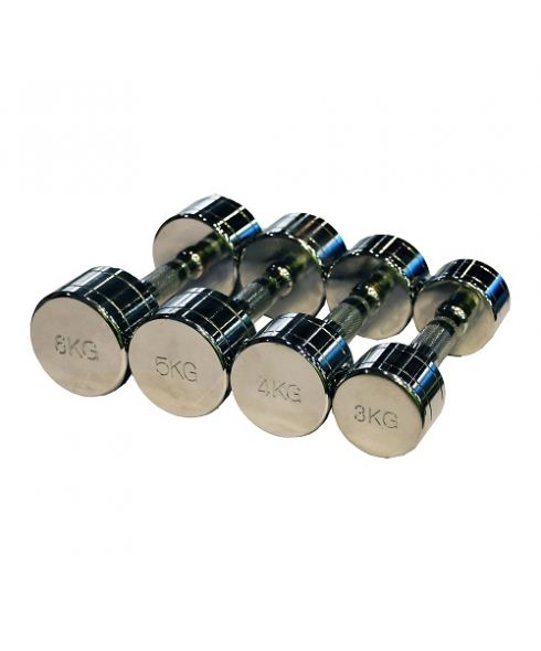 Гантель хромированная PROFI-FIT 8 кг РАСПРОДАЖА