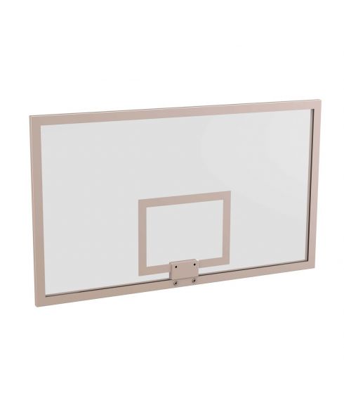 Щит баскетбольный игровой (стекло 10 мм, ударопрочная пленка) 1050х1800 мм ZAVODSPORTA