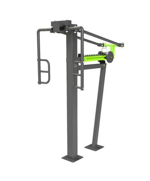 P-1802 Уличный тренажер Сведение рук стоя с переменной нагрузкой ZAVODSPORTA