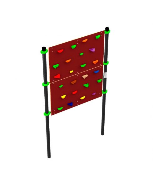 W259 Воркаут Стенка для лазания с зацепами (скалодром) ZAVODSPORTA